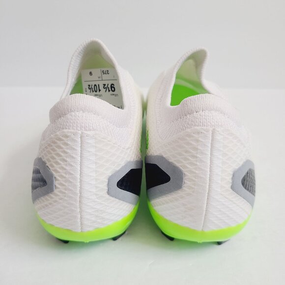 NEW Adidas X Speedportal.3 FG Laceless Soccer Cleats HP9718 Size 9.5 White Green